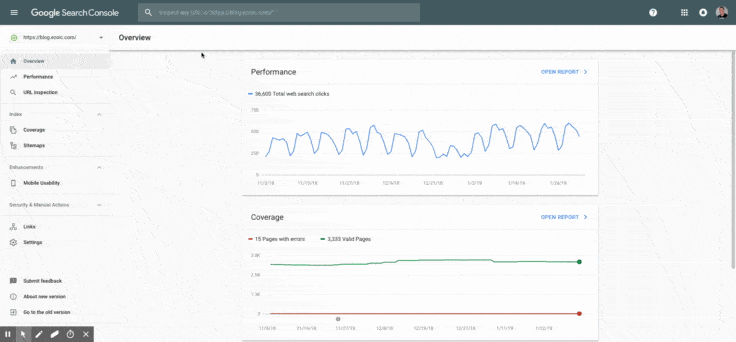 search console request google index my website
