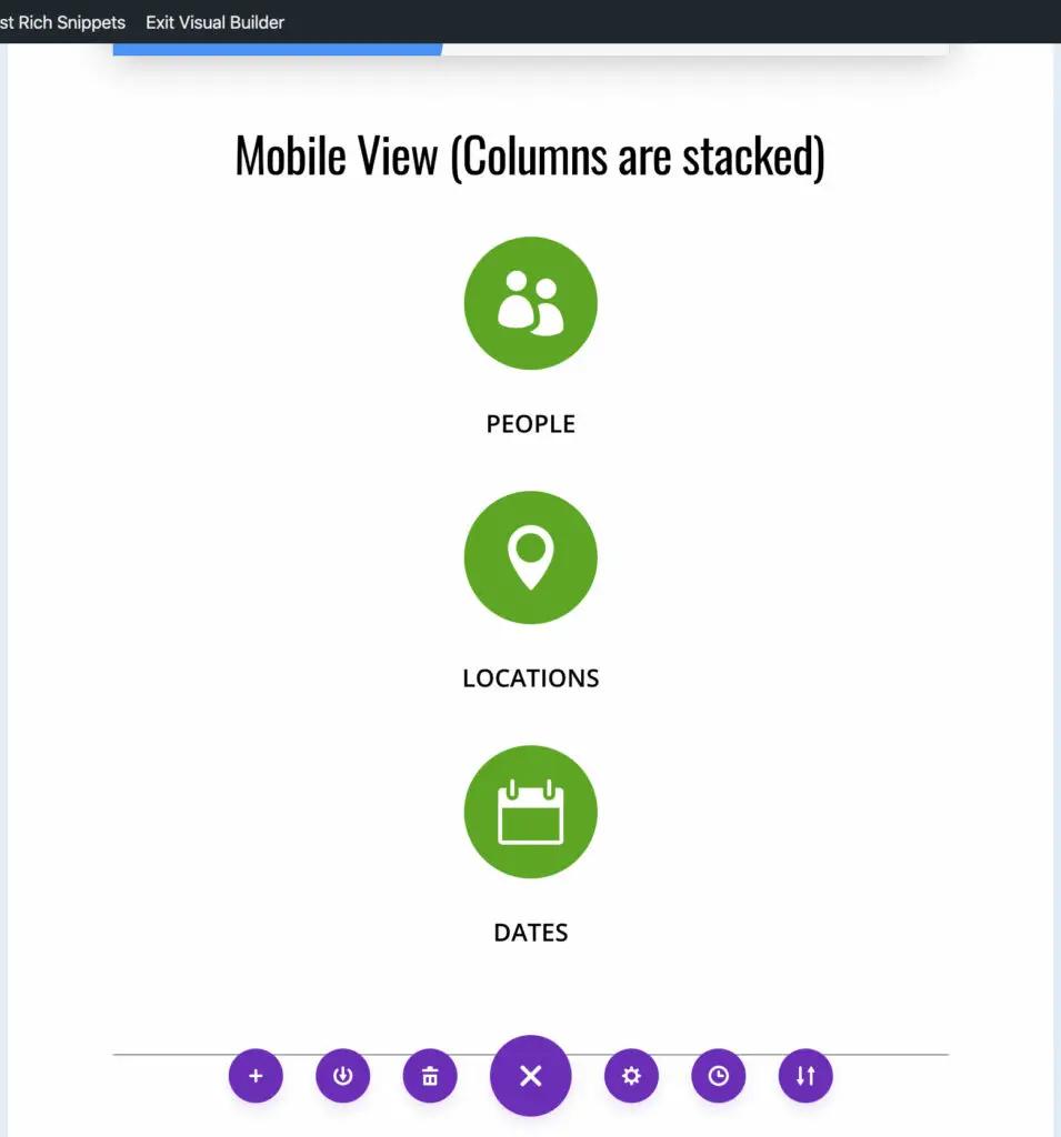 Divi mobile view incorrect