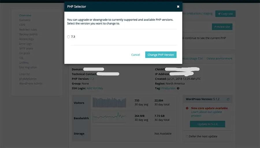 best way to upgrade php version is at your host