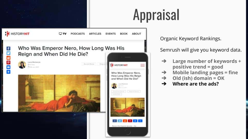 website appraisal