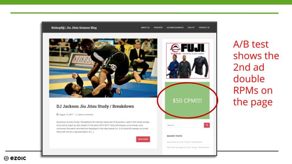adsense rpms testing higher
