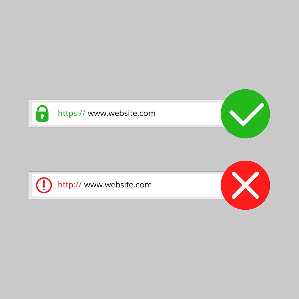 not secure in chrome browsers