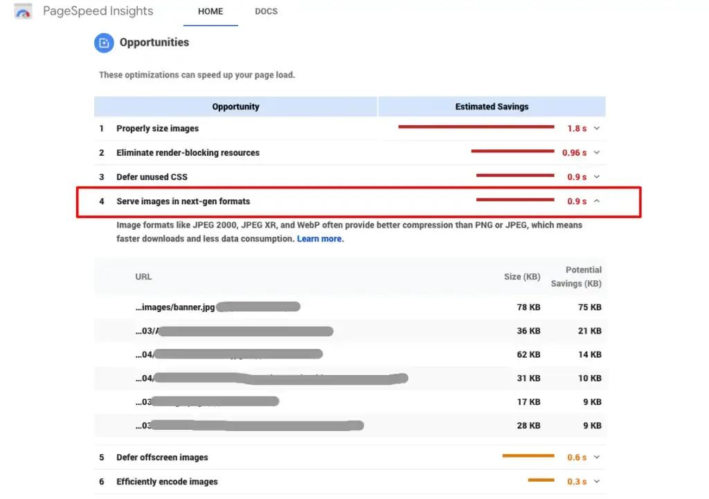 website speed