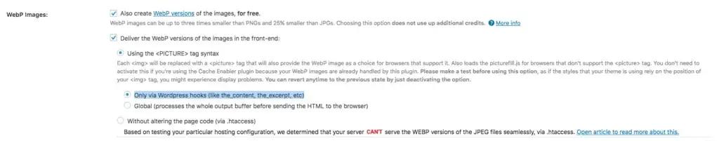 serve webp images to website visitors without getting rid of jpegs or pngs