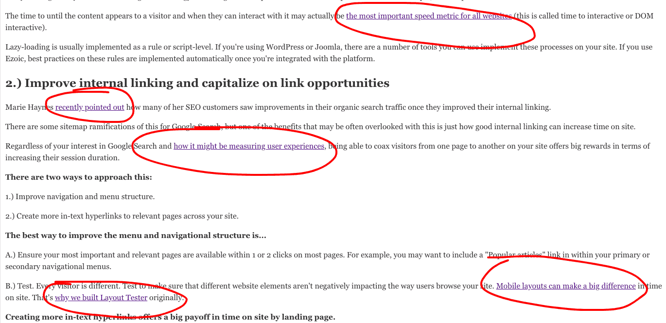 improve my website time on site