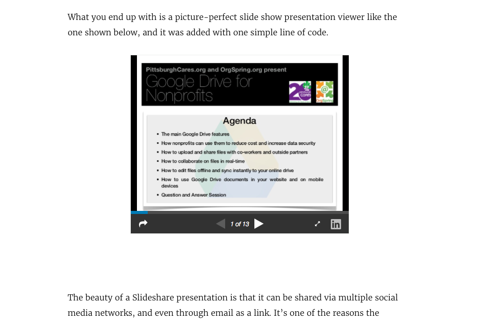 create content that is shared
