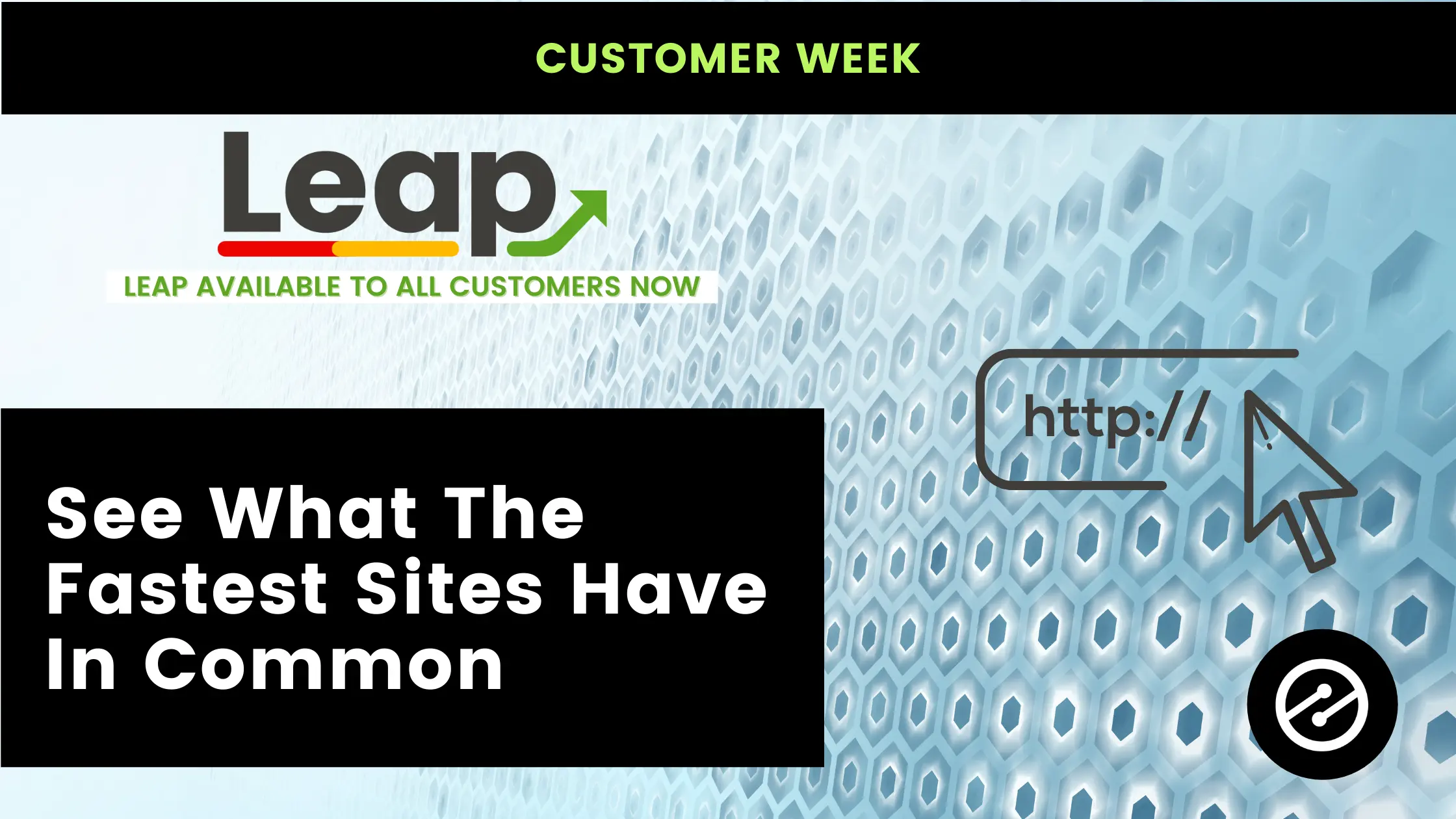 Leap Available to All: Plus See What the Fastest Sites Have in Common