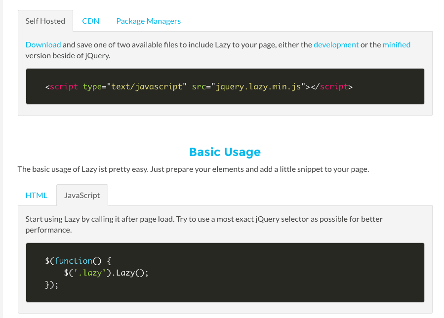 lazy loading images using jquery